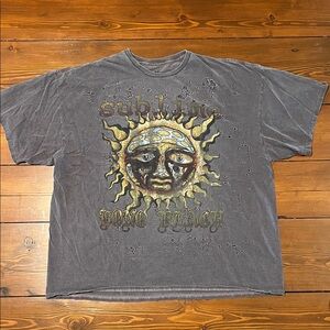 Sublime T-Shirt - Burnout - Size L/XL - 100% Cotton